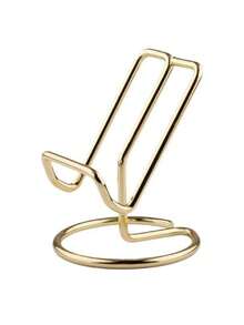 1pc Desktop Phone Stand, Office Desk Organizer, Minimalist Iron Phone Holder, Slouchy Person Desktop Phone Support, Creative Business Card Holder, Suitable For Home - Multicolor - View 9