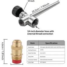 Garden Lawn Sprinkler (2pcs), Metal Nozzle With Aluminum Alloy Ground Stake Base, Adjustable Brass Nozzle, Suitable For Yard, Garden, Vegetable Patch And Small To Medium Lawn Irrigation - View 5
