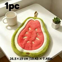 4/8pcs Creative Durian & Guava Shaped Hand Towels, High Absorbent Coral Fleece Hanging Towels, Suitable For Bathroom And Kitchen - Multicolor - View 3