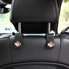 2pcs Small Heart Crown Resin Car Seat Hooks Hidden Backrest Hooks Multifunctional Creative Car Hooks - A - View 2