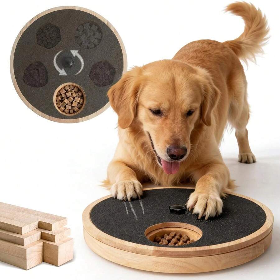 1‑Pack Dog Nail Scratch Board, Reusable Pet Paw File Scratch Pad Featuring Built‑In Treat Storage Compartment, Practical Household Training Tool For Puppy Nail Grinding, Trimming And Scratch‑Behavior Guidance - View 1