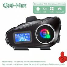 KZ Q58 Max 藍牙 5.3 摩托車頭盔無線耳機 RGB 彩燈免手持通話手機套件 IP65 防水 MP3 音樂播放器喇叭 - 黑色 - 查看 4