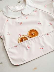 1件幼兒PU無袖餵食圍兜，易清洗防水幼兒圍裙 - 彩色 - 查看 4