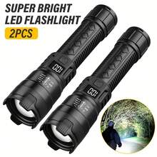 Multi-Functional Headlamp & Flashlight, ABS Material Rechargeable Light With Power Indicator, Super Bright Portable Torch For Night Lighting, Power Outage Emergency & Repair Work - Multicolor - View 2