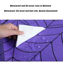 1pc/3pcs Waterproof Disposable Purple Spider Web Tablecloth Rectangular Table Cover, Horror Gothic Decor For Halloween Dinner Party Supplies - Spider Web Tablecloth - View 2