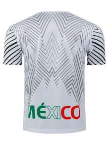 Mexico Football Jersey Men's Football Training Shirt Quick-Dry Breathable Sports T-Shirt Short Sleeve Team Uniform Summer - Multicolor - View 3