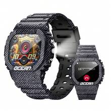 LOKMAT Ocean Sports Watch Features A 1.75-Inch Screen, Bluetooth Connectivity, Push Notifications, Over 100 Sports Functions, Outdoor Water Resistance, And A Flashlight Function. - View 2
