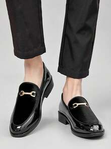 Men's Dress Shoes, Perfect Gift For Boyfriend - Black - View 2