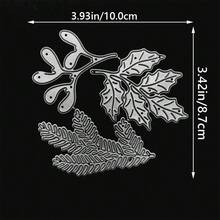 Branch-Shaped Metal Die-Cutting And Embossing Template Tool For DIY Scrapbooking, Cardmaking, And Photo Album Crafts Decoration - Silver - View 3