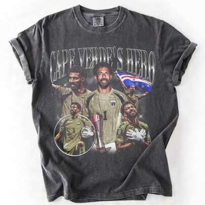 Cape Verde Vozinha World Cup Debut Shirt The Wall Goalkeeper Cape Verde Hero Tee