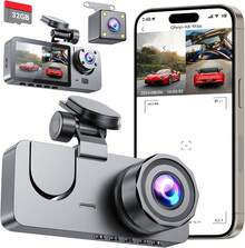 3 Channel 1080P Dash Cam Front And Rear, 1080P Dash Cams For Cars, 1080P+1080P+1080P Car Camera, G-Sensor,Night Vision, With 32GB SD Card - EL-070F - View 1