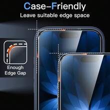 XINHONGYU 2片裝高畫質鋼化玻璃螢幕保護貼，相容 iPhone 17 Pro Max，9D 高畫質透明鋼化玻璃保護貼，全螢幕覆蓋鋼化玻璃膜，9H+ 硬度，相容 iPhone 17 Pro，9H 9D 保護玻璃，高畫質玻璃螢幕保護貼 - 無色 - 查看 6