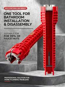 Multi-Functional Labor-Saving Wrench, 8-In-1 Sink Faucet Installation And Repair Tools, Non-Slip Wrenches For Faucets, Home Repair Tool Set. Suitable For Faucet Installation, Bathroom Pipe Repairs, Kitchen Appliance Disassembly. - Multifunctional Set - View 3