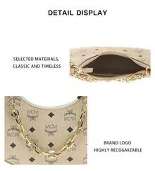 Mcm Aren Series Logo Printed Women's Shoulder Bag MWHFATA02I8001 - Beige MWHFATA02I8001 - View 9