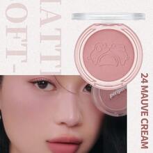 Peripera Fili Pure Glow Warm Sun 腮紅 1 盒 4.1g，24 灰色調玫瑰奶油色，低飽和灰粉色灰玫瑰，極細柔霧粉末，吸油持久，適合橄欖色與冷色調膚色，通勤自然妝容 - 24 甜豆滿滿(年糕糖) - 查看 7