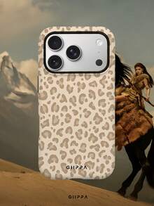 GIIPPA 1件卡其色豹紋設計手機殼，適用於Phone 17 Pro Max，相容於Phone 16 Pro Max、15 Pro Max、14 Pro Max，韓式高端時尚趣味手機殼，相容於11/12/13/14/15/16 Pro Max Plus，優雅設計適合男女使用，聖誕節、情人節、復活節、婚禮季和生日送給女友的完美禮物！ - 彩色 - 查看 7