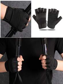 Fingerless Knuckle Protection Lightweight Tactical Gloves Breathable Motorcycle Gloves Unisex Outdoor Hunting Motorcycle Riding Hiking Cycling Camping Sports Fitness Essential Accessory - Multicolor - View 6