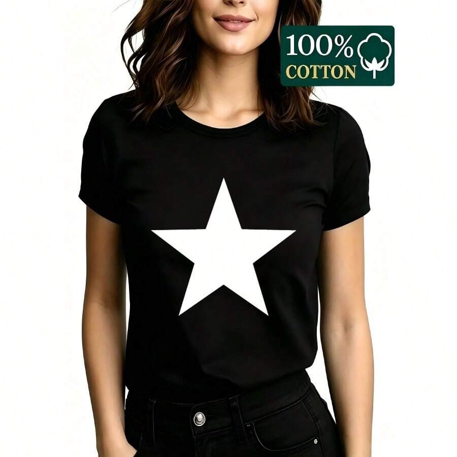 Women T-Shirts - 黑色 - 查看 1