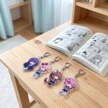 سلسلة مفاتيح أكريليك DDLC Doki Doki Literature Club ناتسوكي، سحر فتاة أنمي لطيفة، شخصية لعبة رواية مرئية، بضائع، ديكور مكتب، قلادة حقيبة ظهر، ديكور غرفة، ديكور منزلي، العودة إلى المدرسة، هدية قابلة للجمع، هدية أوتاكو، إكسسوار أنمي، عرض سطح المكتب، هدية معجب - متعدد الألوان - مشاهدة 5