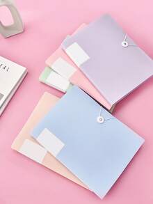 30-Pocket Snap-Closure A4 Clear Pocket File Folder, Large Capacity Document Organizer, Multifunctional Office File Bag, Exam Paper Storage Bag, Contract Organizer - Single Piece - View 6