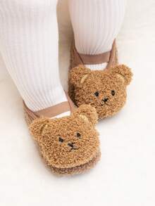 1 Pair Kids Boat Leg Warmers, Plush Thickened Baby Bear Leg Warmers, Cute Soft Leg Warmers, Comfortable Skin-Friendly Breathable For Home And Daily Wear - Multicolor - View 4