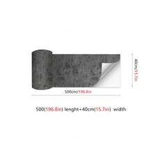 OUTANA 1pc/2pcs Thickened Home & Living Cement Texture Wallpaper, Home Decor, Matte PVC Surface, Waterproof, Easy To Clean, Removable Wall Decor Sticker, Suitable For Cabinets, Desks, Chairs, Room Background Wall Renovation, Home Decor Self-Adhesive Wallpaper, Decoration Sticker, Peel And Stick Wall Panel, Wallpaper, Spring Decor, Refresh Your Home, Rama Decorative Sticker, Birthday Graduation Gift - Multiple Styles - View 8