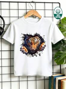para niños, ideal para actividades al aire libre y deportes, top de estilo nuevo para primavera y verano, 100% tela, ropa para niños pequeños y grandes, opción de regalo para las vacaciones - Negro - Ver 9