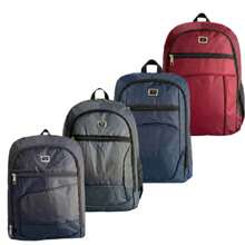 Kit 3 Mochilas Malas Universitárias Grande Masculina Feminina Impermeável Resistente Trabalho Escola - Multicolorido - Visão 2