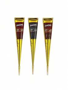 4/3/2pcs Henna Tattoo Paste, Brown/Black Temporary Henna Tattoo, Semi-Permanent Henna Tattoo Paste, Waterproof Henna Tattoo Paste, Suitable For Body Art And Painting - Multicolor - View 28