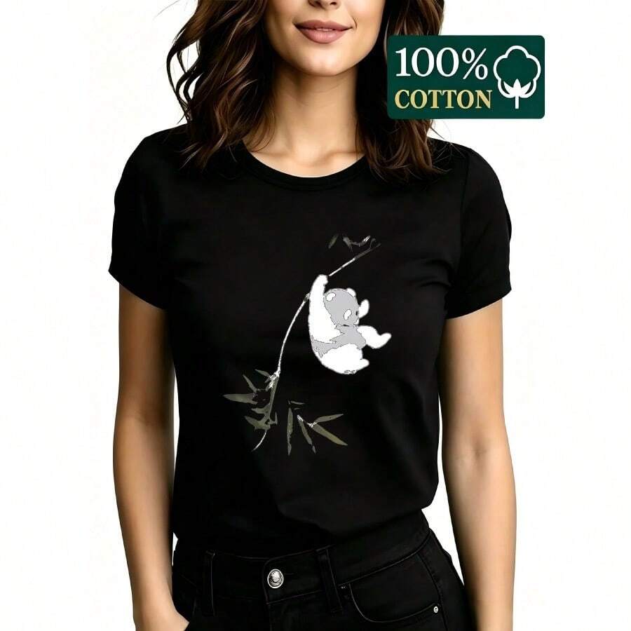 Women T-Shirts - Black - View 1