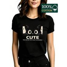 Women T-Shirts - 黑色 - 查看 5