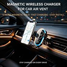 Cargador inalámbrico magnético ajustable minimalista para coche - Multicolor - Ver 4