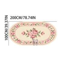 1pc Pink Floral Rug, Cute, Cozy, Thickened Carpet, Plush Rug, Autumn/Winter Rug, Decorative Rug, Bedroom Decor, Small Rug, Carpet, Home Decor, Living Room Rug, Living Room Small Rug, Bedroom Rug - Multicolor 1 - View 11