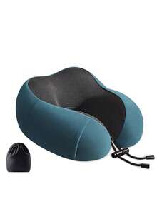 1/2pcs U-Shaped Memory Foam Neck Pillow, Multiple Options, Portable Travel Nap Pillow, Slow Rebound Neck Pillow, Office Nap Essential, Airplane Travel Neck Pillow, Detachable Machine Washable, With Storage Bag, Neck Support, Slow Rebound Support Travel Pillow - Multicolor - View 9