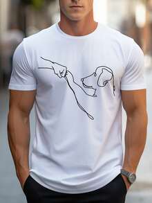 Men T-Shirts - 白色 - 查看 2