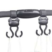 New Baby Stroller Hook, Double Bear Hook Accessory, Cartoon Storage Hook, Suitable For Baby Strollers And Pushchairs - Multicolor - View 4