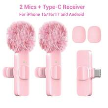 Wireless Clip-On Microphone, Mini Portable Clip Microphone With Automatic Noise Cancellation And 40mAh Rechargeable Battery, Plug And Play, Suitable For Live Streaming, Video Recording, Interview, Vlog - View 8