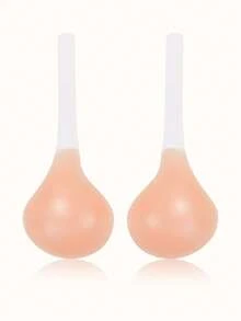 vfvQueen 1 Pair Women's Silicone Lift-Up Straps Bra, Adhesive Straps, Customizable Length, Invisible Bra, Strong Lift Effect, Noticeable Bust Lift, Reusable, Suitable For Multiple Occasions, Evening Gown, Holiday Outfit, Gift Giving - Apricot - View 11