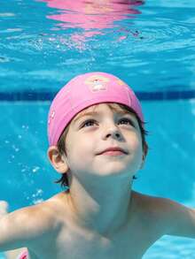 Children's Swimming Cap, Soft Silicone Material, Waterproof Anti-Slip High Elasticity, Suitable For 3-14 Years Old Boys And Girls, First Day Of School - Multicolor - View 6