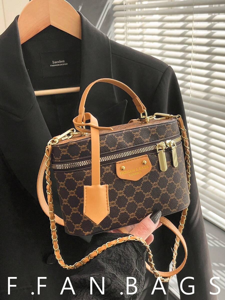 Niche Design Elegant Vintage Bucket Bag 2026 Spring New Korean Style Fashion Minimalist Shoulder Crossbody Bag - Brown - View 1