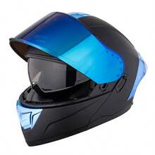 Crown Racing Dual Visor Flip Up Modular Full Face Helmets For Man DOT Approve Motorcycle Helmet - Multicolor - View 12