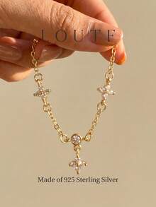 1pc Women's Anklet Jewelry Anniversary Birthday Gift - Gold - View 1