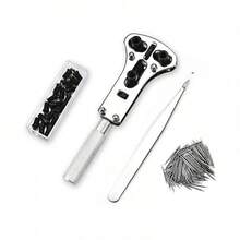 手錶維修工具組，手錶鏈節調整與拆卸工具，手錶後蓋開啟器，168合1手錶維修工具組，適用於拆解與電池更換 - 手錶維修工具套裝 - 查看 5