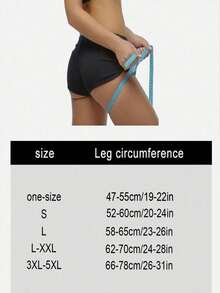 1 Pair Elastic Thigh Support Compression Leg Sleeves, Breathable And Warm Fabric, Suitable For Yoga, Pilates, Fitness And Other Sports, Closed Cuff Design, Reduces Muscle Fatigue, Shapes, Suitable For Gym, Sports, Home Workout, Sports Accessories, Fitness Accessories, CrossFit Accessories - Multicolor - View 3