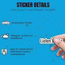 1/2/5pcs Funny 'Listen Linda' Vinyl Sticker,Perfect For Cars, Water Bottles, Laptops, Mirrors & Phones, Phone Accessory,Skateboard, Car, Luggage,Unique Personalized Gift Sticker For Girls Women - A - View 6