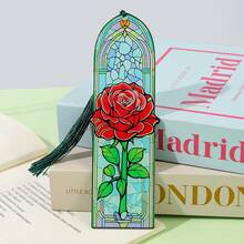 Exquisitely Painted Floral Acrylic Bookmarks, Vintage Arched Window Designs Themed With Daisies, Lilies And Roses For Clipping Reading Pages, Artistic Reading Gifts Ideal For Female Book Lovers And Teachers - One Size Fits All - View 14