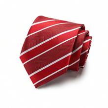 AlanKing 1 Stück Businesskrawatte, 7,5 cm Breite, gold/blau/rot gestreift, geeignet für formelle Hochzeitsfeier Herrenmode - Gemischte Farben - Übersicht 9
