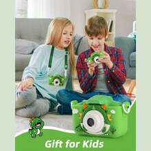 Cámara infantil con tarjeta de memoria de 64 GB y lector de tarjetas, 1080P HD, 48 MP, graba vídeos y ofrece cinco juegos. Regalo de cumpleaños para niños. - Multicolor - Ver 7