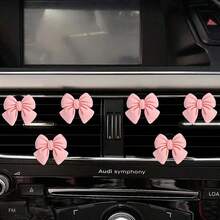 3/4/6 Pcs Pink Bow Car Interior Cute Car Interior Accessories Car Air Vent Decoration Clip Bow Car Air Vent Decoration Clip - A - View 15