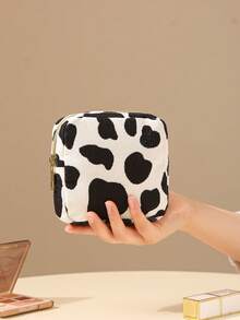 Bolsa de maquillaje de pana para mujeres 2025 nueva bolsa de tocador portátil para viajes, organizador de cosméticos para lápiz labial, herramientas de maquillaje, toallas sanitarias y tampones - Multicolor - Ver 8